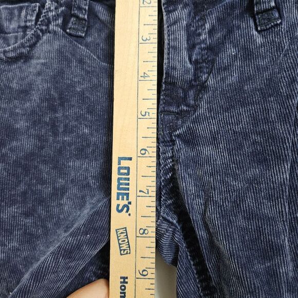 Free People Corduroy Skinny Pants Women's 26 (28x30.5) Blue Boho Low-Rise EUC - Picture 6 of 9